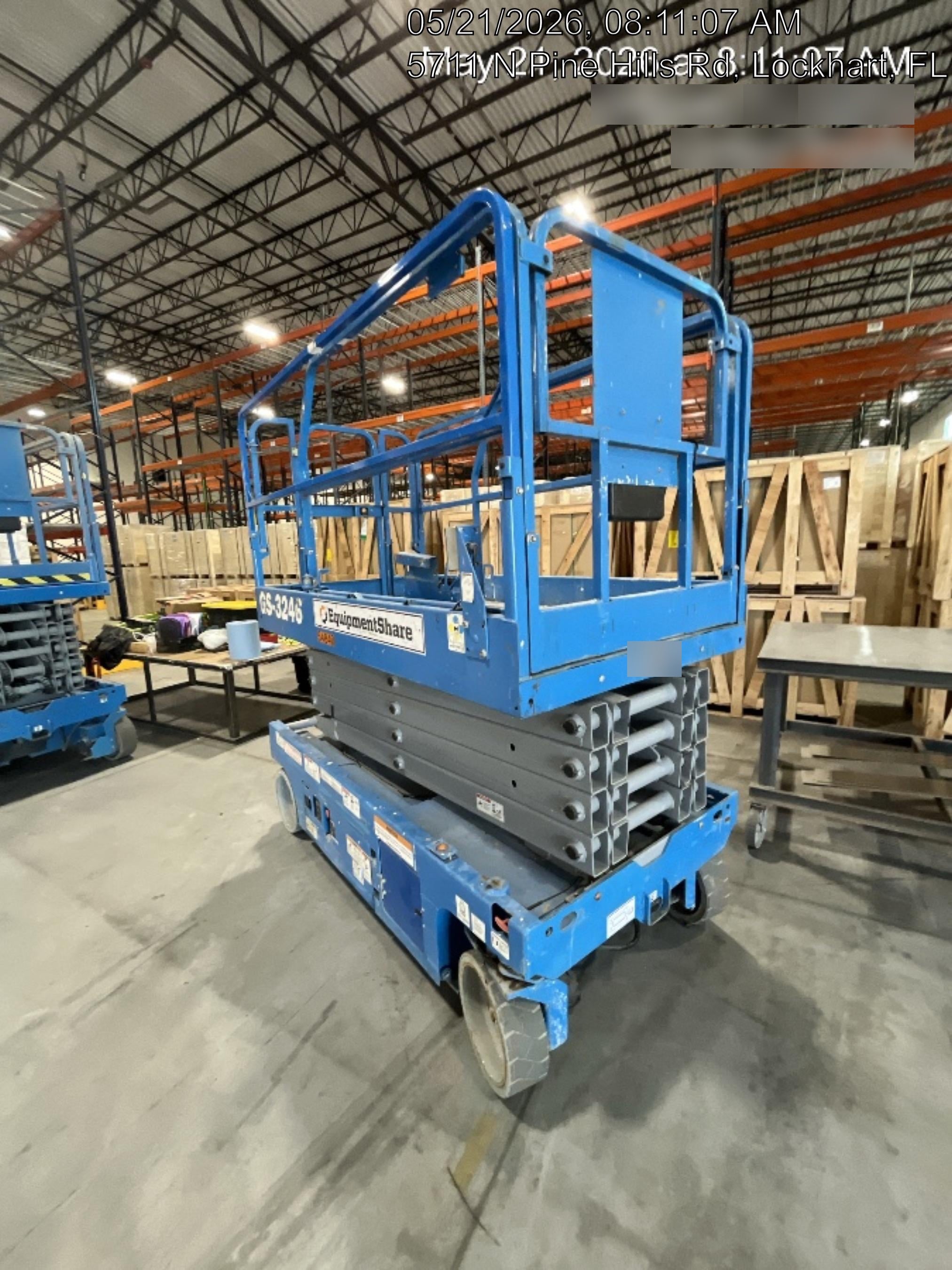 2019 Genie GS-3246 Folding rails with full height swing gate
