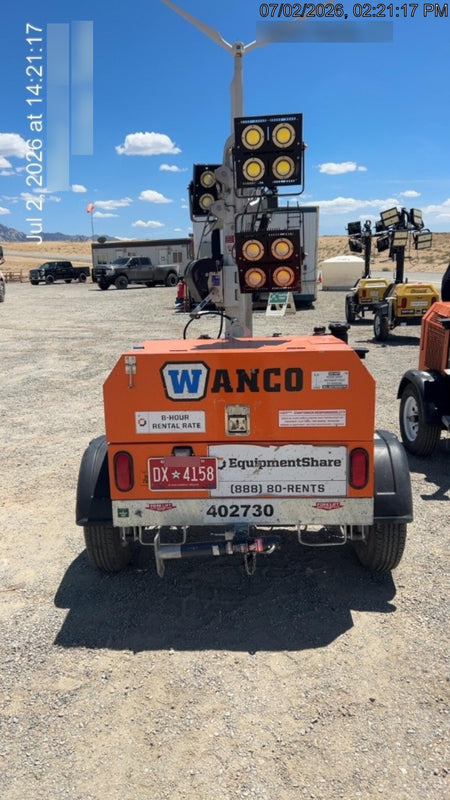 2024 Wanco WLTT-4MM4K Diesel, Deep Sea Controller, Shore Power Plug, Auto Start, (4) 350W LED Floodlights, 4kW Generator, 60 Gal Fuel Tank, 2" Ball, T3