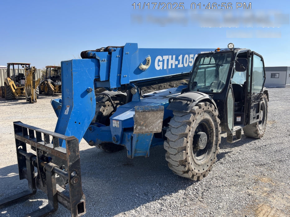 2019 Genie GTH-1056 Cab/Heat/AC, FF Tires, LED Work Lights, Beacon 60" QA Carriage, 60" Forks