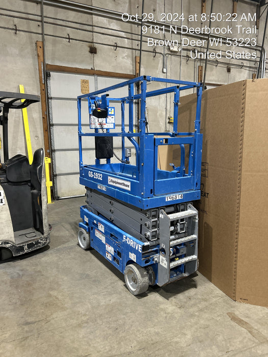2021 Genie GS-1932 Electric Drive, Sld NM Tires, DBcns, RFRails, EST
