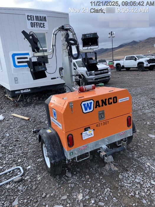 2024 Wanco WLTT-4MM4K Diesel, Deep Sea Controller, Shore Power Plug, Auto Start, (4) 350W LED Floodlights, 4kW Generator, 60 Gal Fuel Tank, 2" Ball, T3