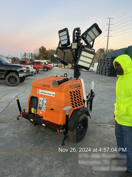 2024 Generac MLT2 Diesel, Flex Switch 120V Input, Powerzone Controller, 
(4) 320W LED Lights, 4kW Generator, 39.9 Gal Fuel Tank, 2" Ball, T3