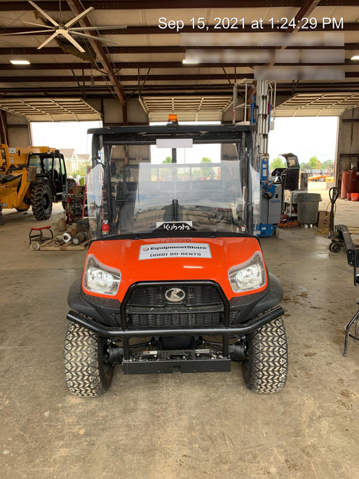 2021 Kubota RTV-X1140W-H Plastic Canopy, Windshield Acrylic Clear, LED Strobe Light, Wire Harness Kit, Back up Alarm
