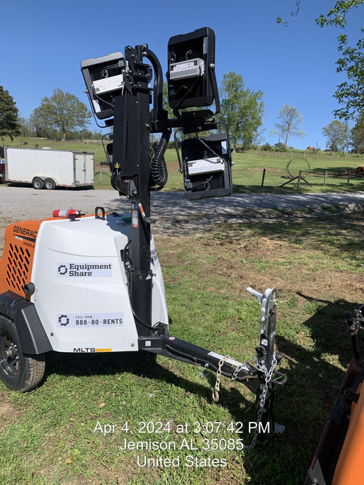 2024 Generac MLT2 Diesel, Flex Switch 120V Input, Powerzone Controller, 
(4) 320W LED Lights, 4kW Generator, 39.9 Gal Fuel Tank, 2" Ball, T3