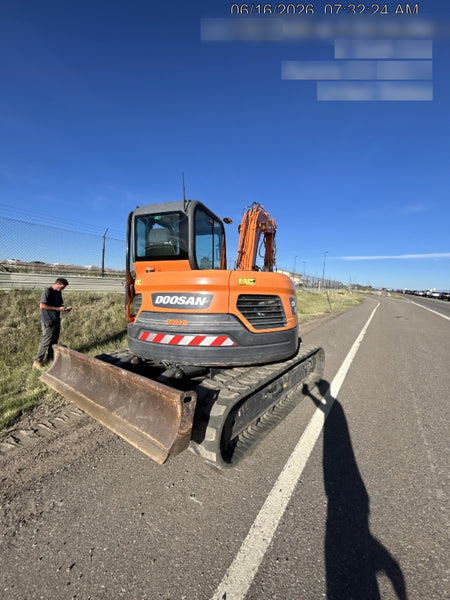 2019 Doosan DX85R-3 Standard Track Mini Excavator