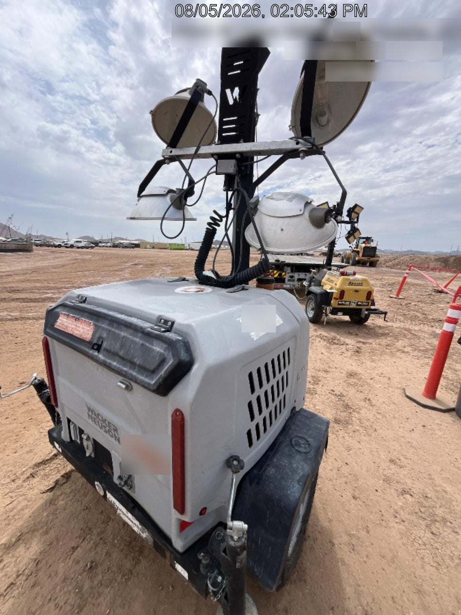2019 Wacker Neuson LTV6L-MH Wacker Neuson LTV6L Mobile Light Tower w/Fuel Level Sensor Installed