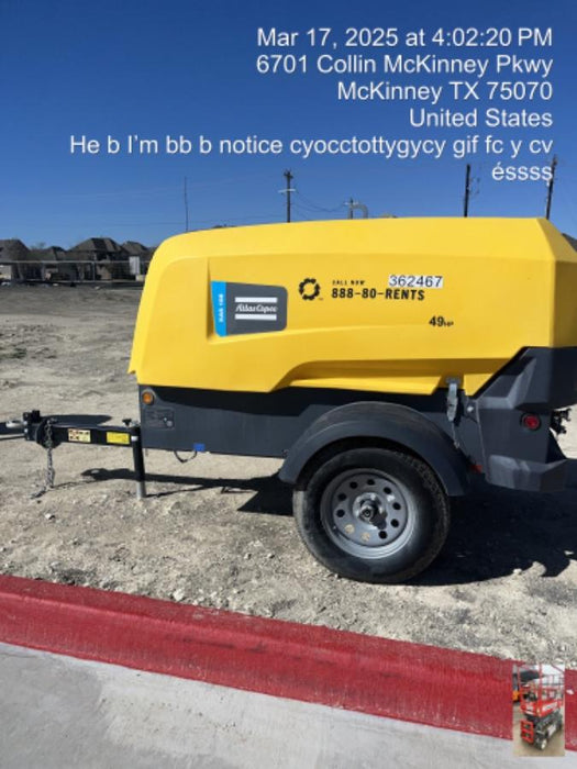 2023 ATLAS COPCO XAS188 CWK