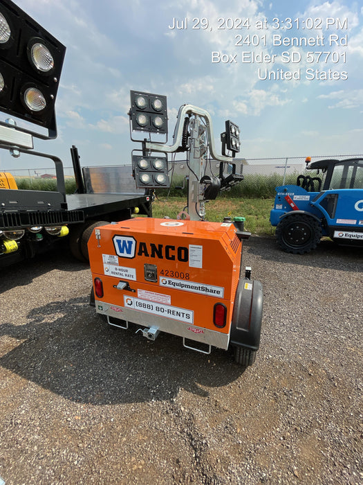 2024 Wanco WLTT-4MM4K Diesel, Deep Sea Controller, Shore Power Plug, Auto Start, (4) 350W LED Floodlights, 4kW Generator, 60 Gal Fuel Tank, 2" Ball, T3