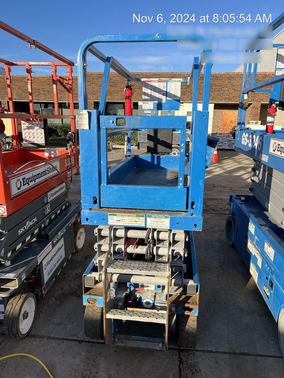 2020 Genie GS-1930 Solid Non Marking Tires, Beacon, Folding rails with half height swing gate