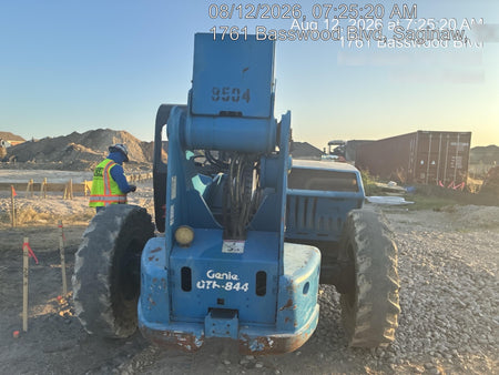 2018 Genie GTH-844 Genie GTH-844D w/Open ROPS, FF Tires, Work Light/Beacon, 60" Carriage and Forks
