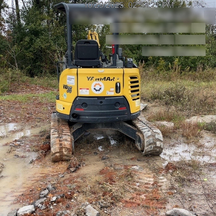 2020 Yanmar ViO35PR Open ROPS / Rubber Track / NO COUPLER