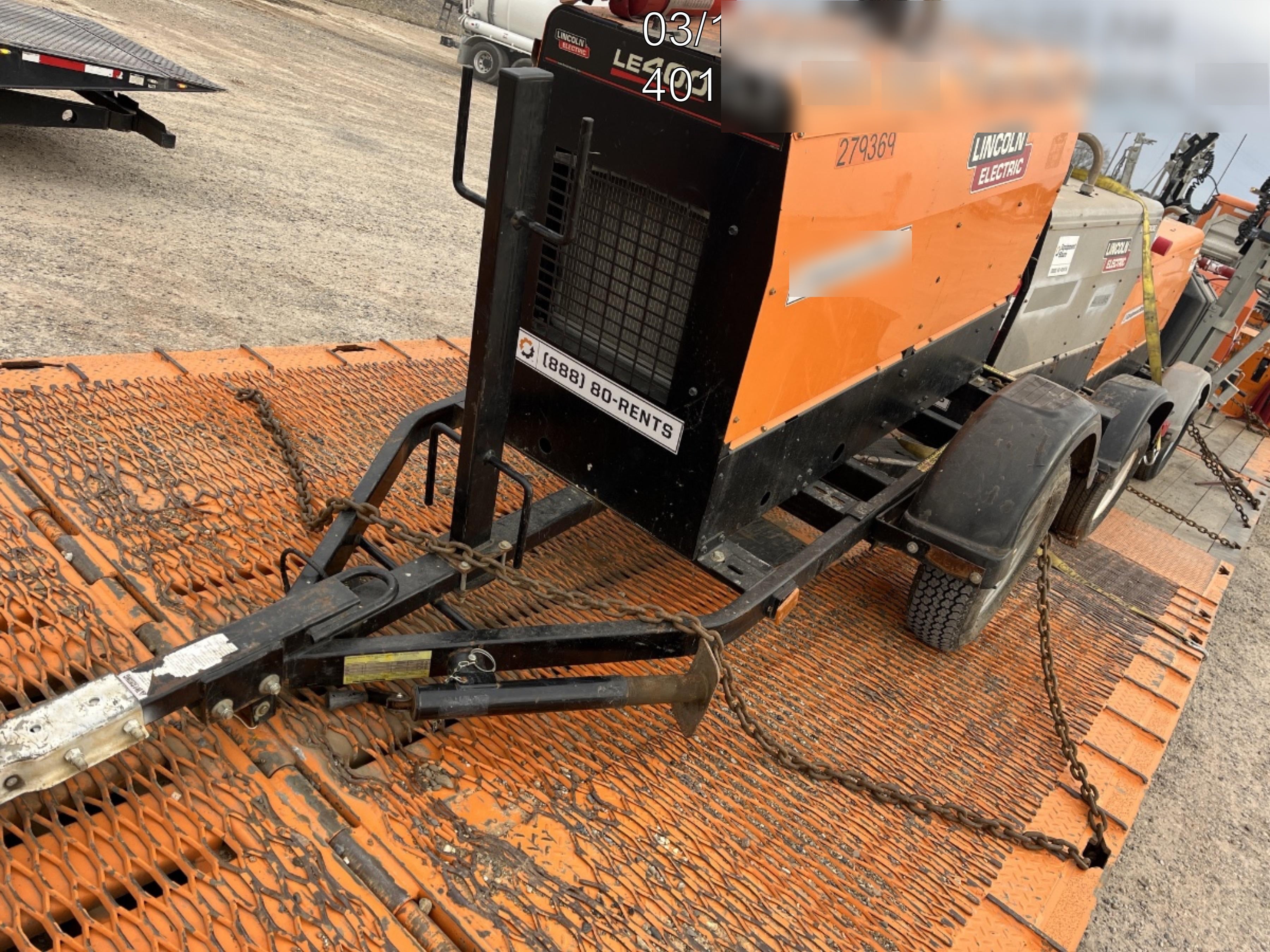 2022 Lincoln Electric LE400 Kubota V1505, Trlr, Cable Rack, Light Kit, ES Decals, T3
