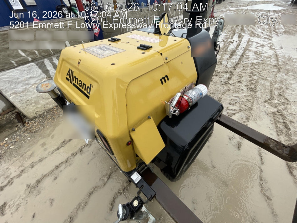 2022 Allmand NLV3GR (4) LED Light Fixture 350W, 23' Vertical Mast, 3kW Prime, Towable, Deep Sea L401, Leveling Jacks, Yanmar T4F 5.8hp