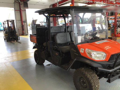 2020 Kubota RTV-X1140W-H 4WD utility cart -LED strobe -Windshield tempered glass -Plastic canopy -Wire harness kit -Backup alarm