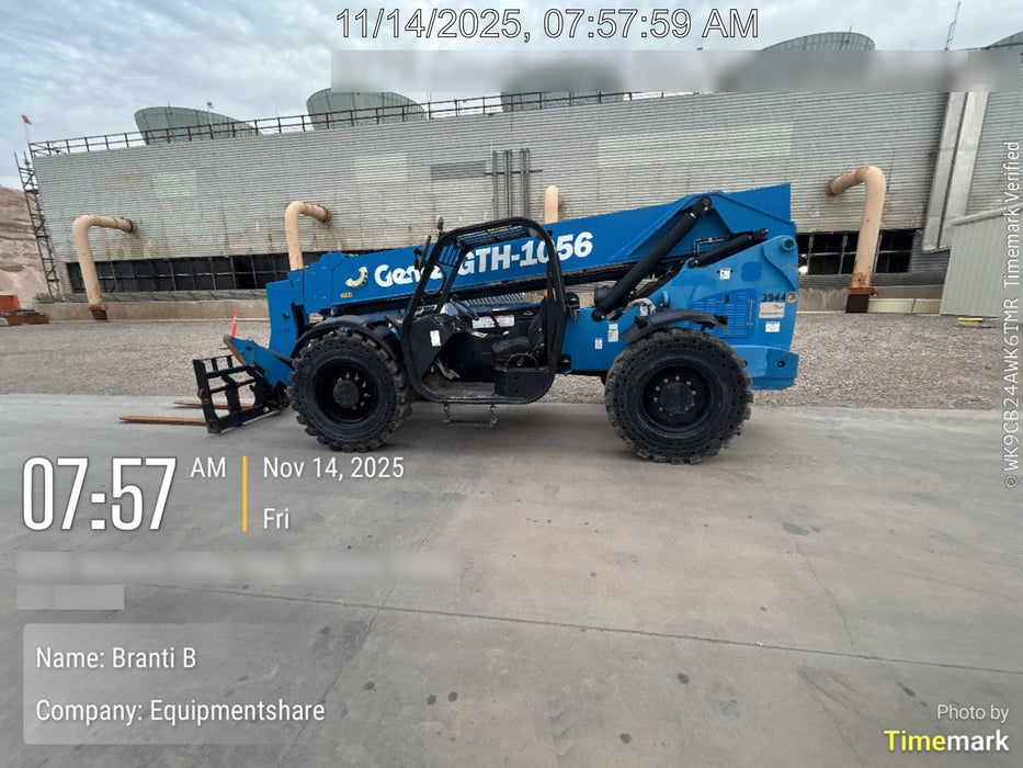 2017 Genie GTH-1056 Genie GTH1056, Solid Tires, 60" carriage, Light Kit, Open ROPS