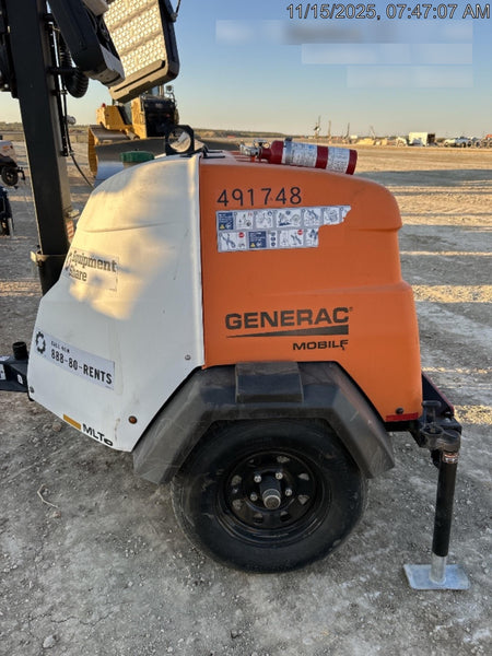 2025 Generac MLTS-4 Diesel, Mitsubishi L2E, 7.1 hp @1800 rpm, Flex Switch 120V Input, Powerzone Controller, (4) 320W LED Lights, 4kW Generator, 39.9 Gal Fuel Tank, 2" Ball, ES Decals