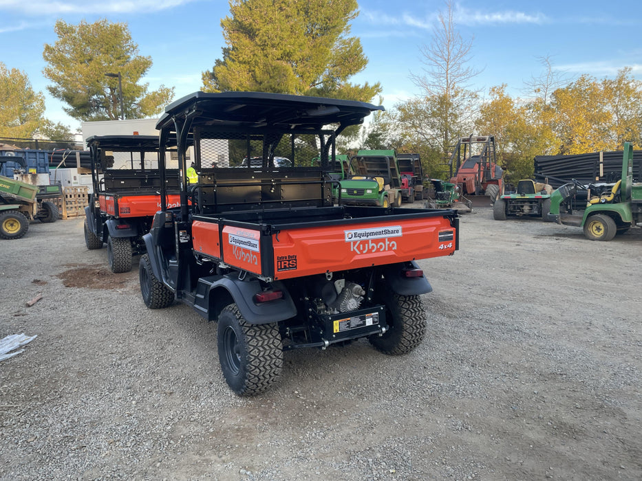 2022 Kubota RTV-X1140W-H Plastic Canopy, Windshield Acrylic Clear, LED Strobe Light, Wire Harness Kit, Back up Alarm