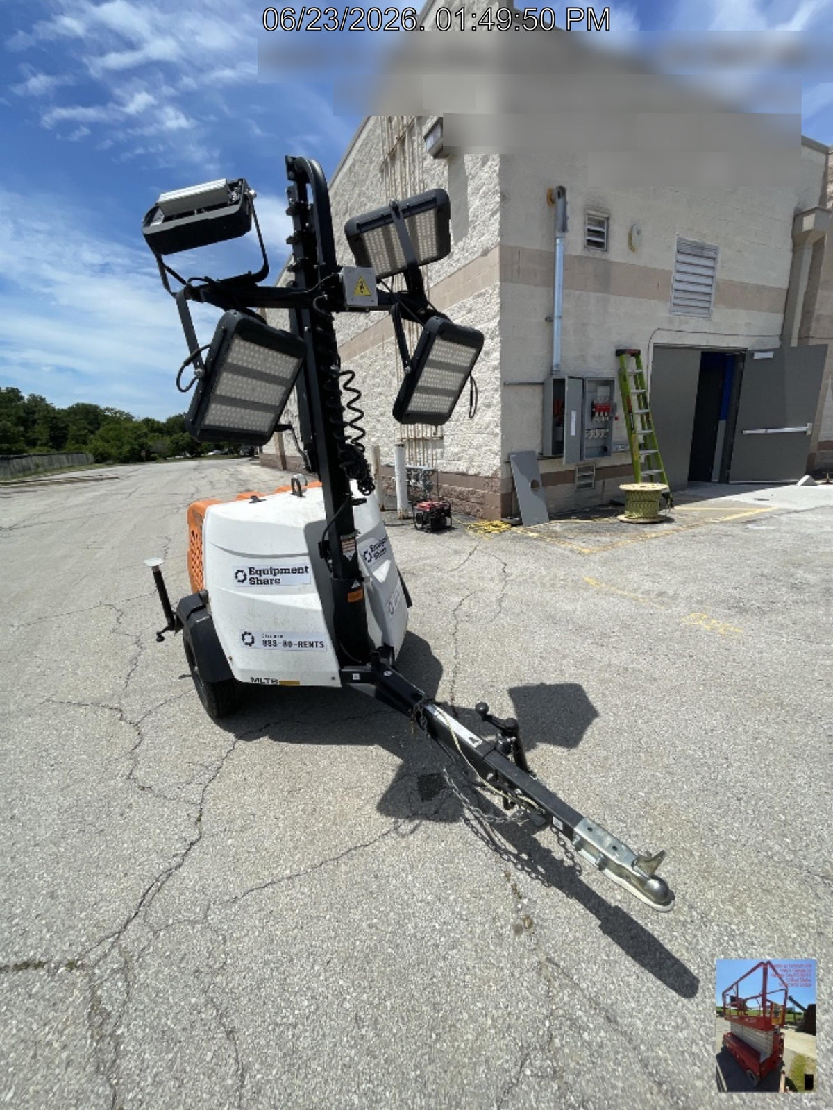 2023 Generac MLT2 Diesel, Flex Switch 120V Input, Powerzone Controller, (4) 320W LED Lights, 4kW Generator, 39.9 Gal Fuel Tank, 2" Ball, T3