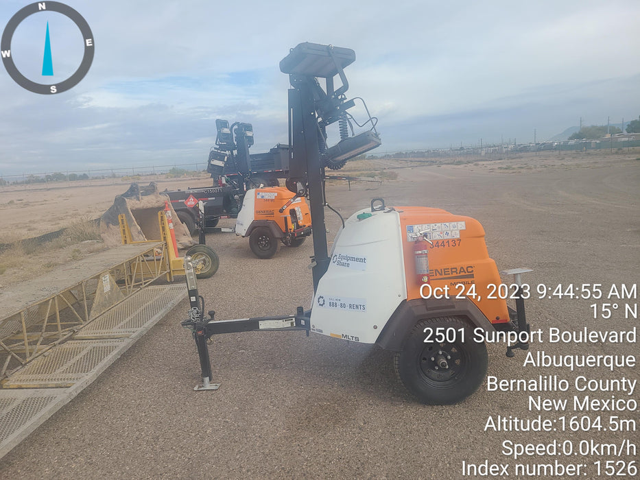 2023 Generac MLT2 Diesel, Flex Switch 120V Input, Powerzone Controller, (4) 320W LED Lights, 4kW Generator, 39.9 Gal Fuel Tank, 2" Ball, T3