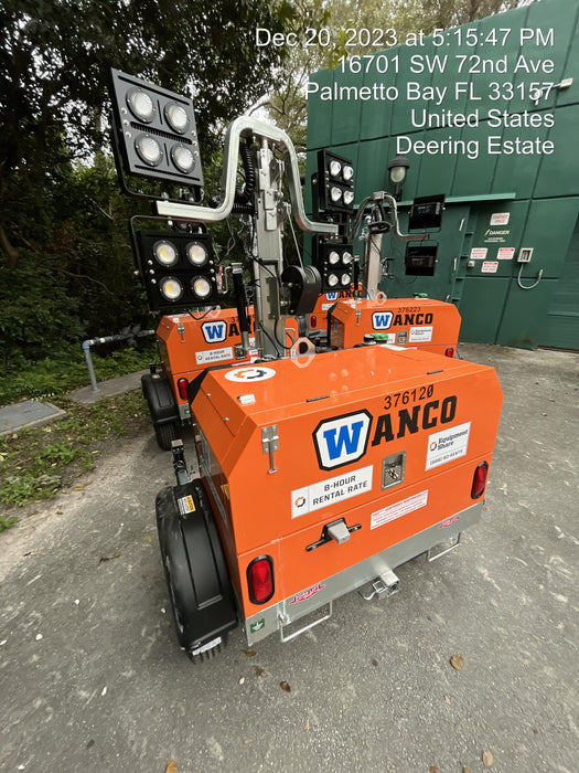 2023 Wanco WLTT-4MM4K Diesel, Deep Sea Controller, Shore Power Plug, Auto Start, (4) 350W LED Floodlights, 4kW Generator, 60 Gal Fuel Tank, 2" Ball, T3