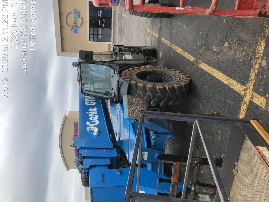 2018 Genie GTH-1056 Genie GTH-1056 w/Enclosed Cab w/HVAC, Work Lights, Solid Tires, Beacon, 60" Carriage and Forks