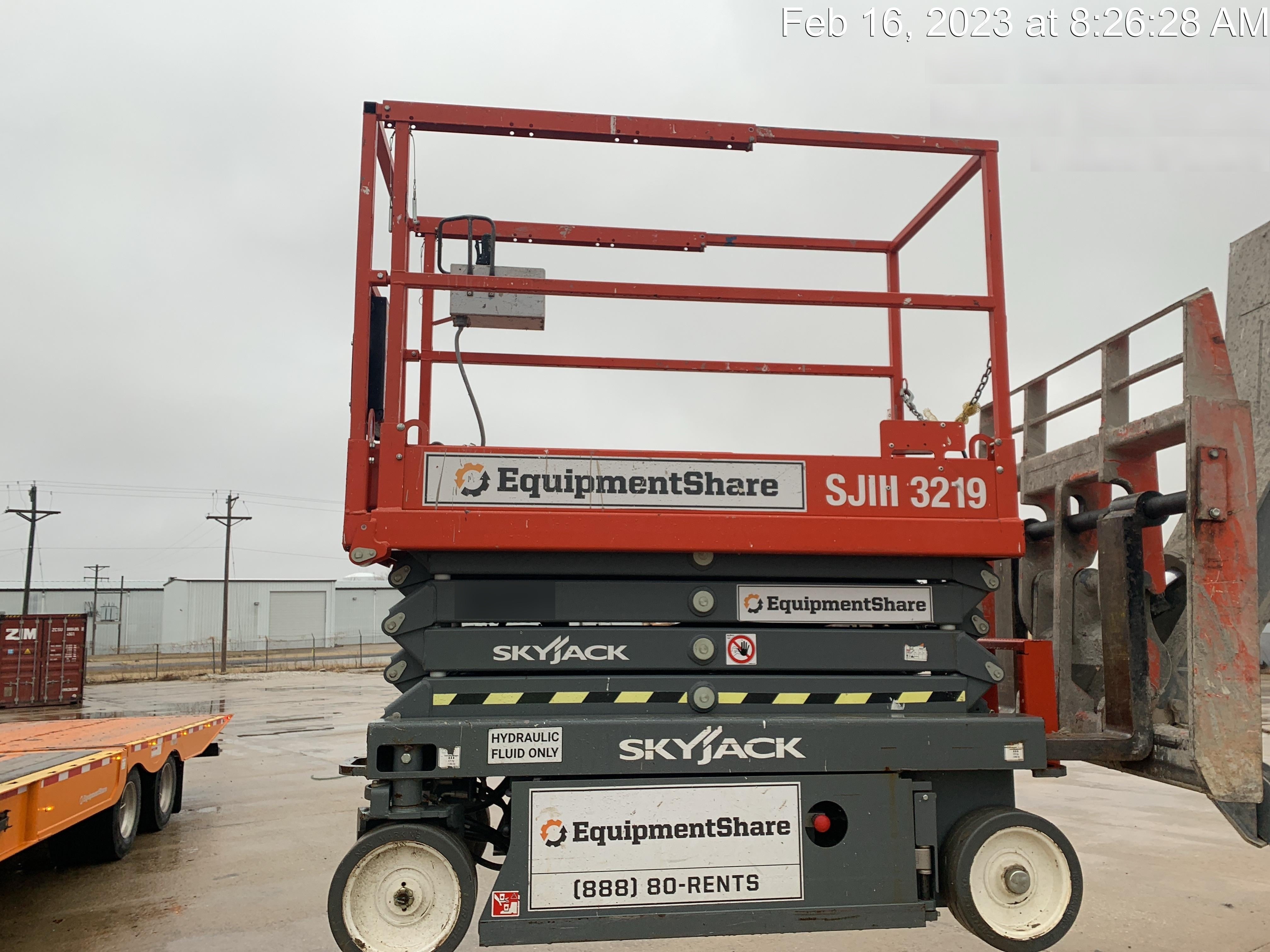 2019 Skyjack SJIII-3219 Standard Options, Trojan Batteries