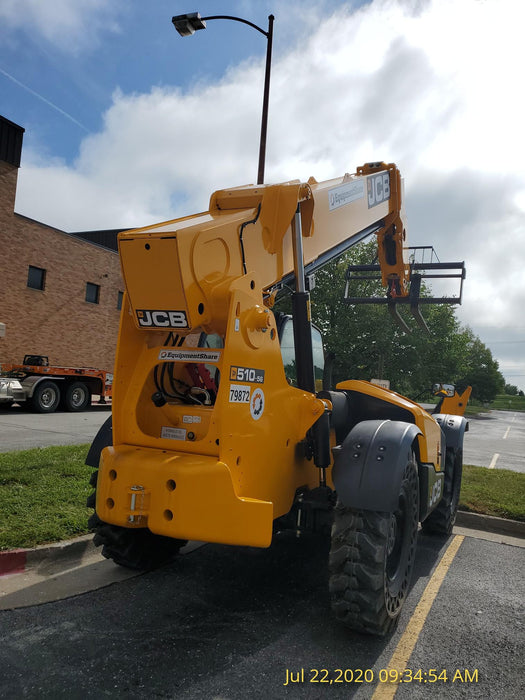 2020 JCB 510-56 Cab/Heat/Air, Solid Tires, Work Lights, Beacon, Aux Hydraulics, Back up Alarm, Lifting Eye, ES Decals