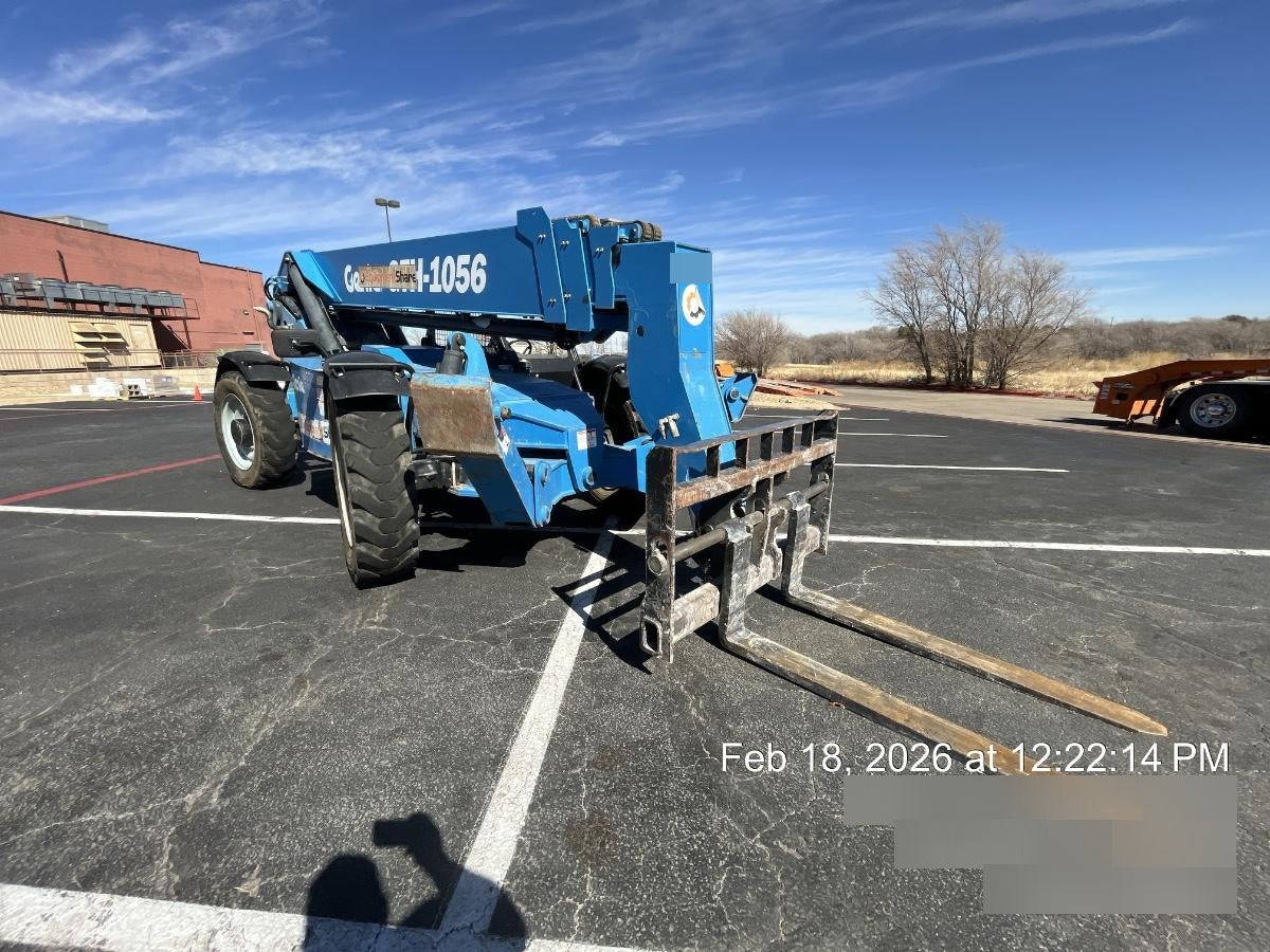 2018 Genie GTH-1056 Genie GTH-1056 w/Open ROPS, Foam Filled Tires, Work Light/Beacon, 60" Carriage and Forks
