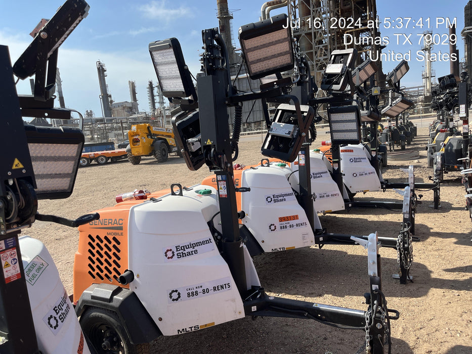 2024 Generac MLT2 Diesel, Flex Switch 120V Input, Powerzone Controller, 
(4) 320W LED Lights, 4kW Generator, 39.9 Gal Fuel Tank, 2" Ball, T3