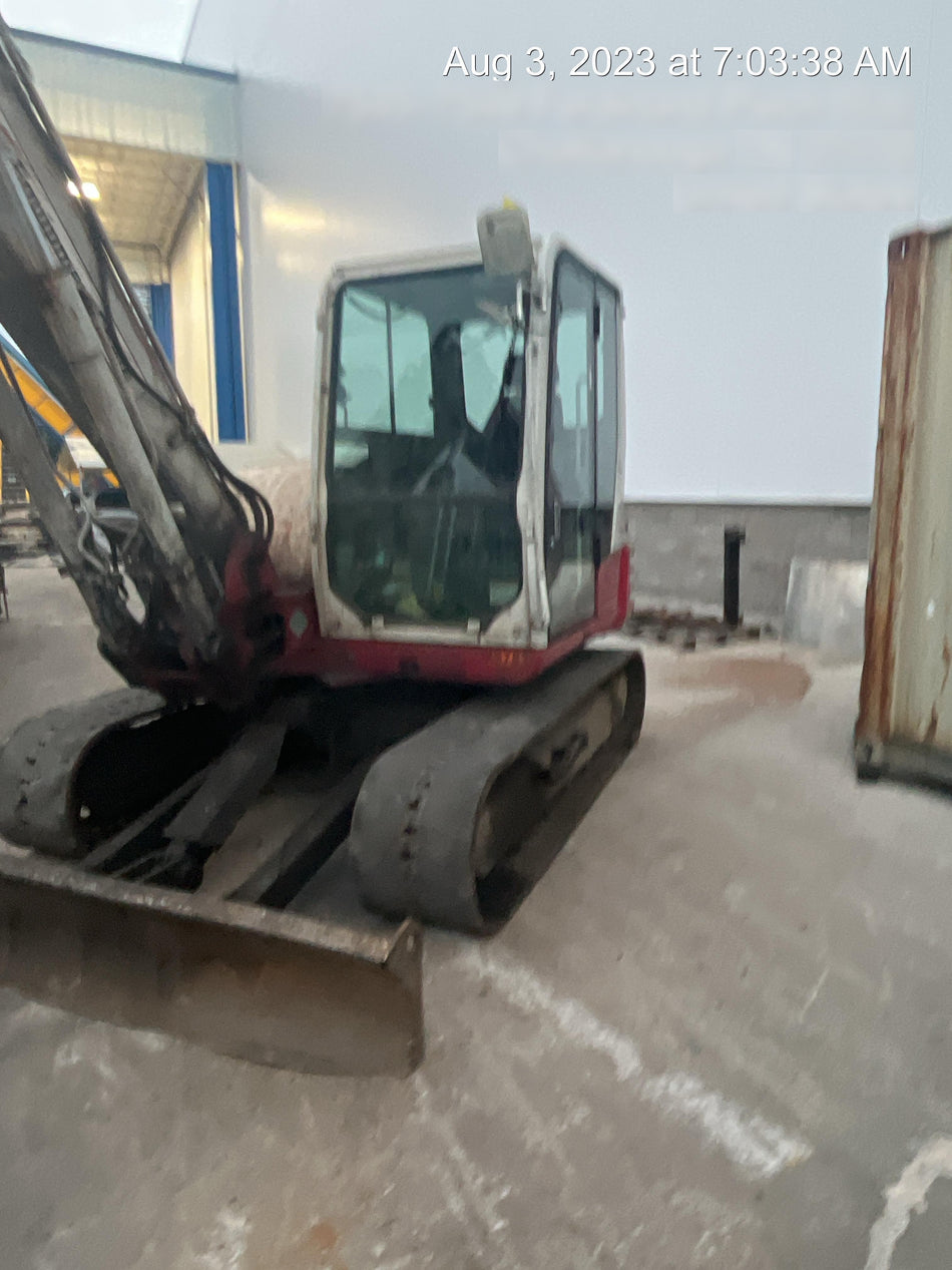 2019 Takeuchi TB290 Cab, AC, Rubber Tracks, Dozer Blade, Travel Alarm, Control Pattern Change Valve, Auxiliary Hydraulics w/18" Quick Coupler Bucket with teeth, 6.2 cu. ft. capacity/24" Quick Coupler Bucket with teeth, 8.6 cu. ft. capacity/36" Quick Coupler Bucket with teeth, 13.4 cu. ft. capacity, Quick Coupler, Hydraulic Thumb Installed