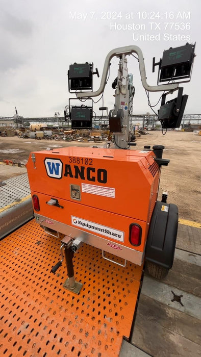 2024 Wanco WLTT-4MM4K Diesel, Deep Sea Controller, Shore Power Plug, Auto Start, (4) 350W LED Floodlights, 4kW Generator, 60 Gal Fuel Tank, 2" Ball, T3