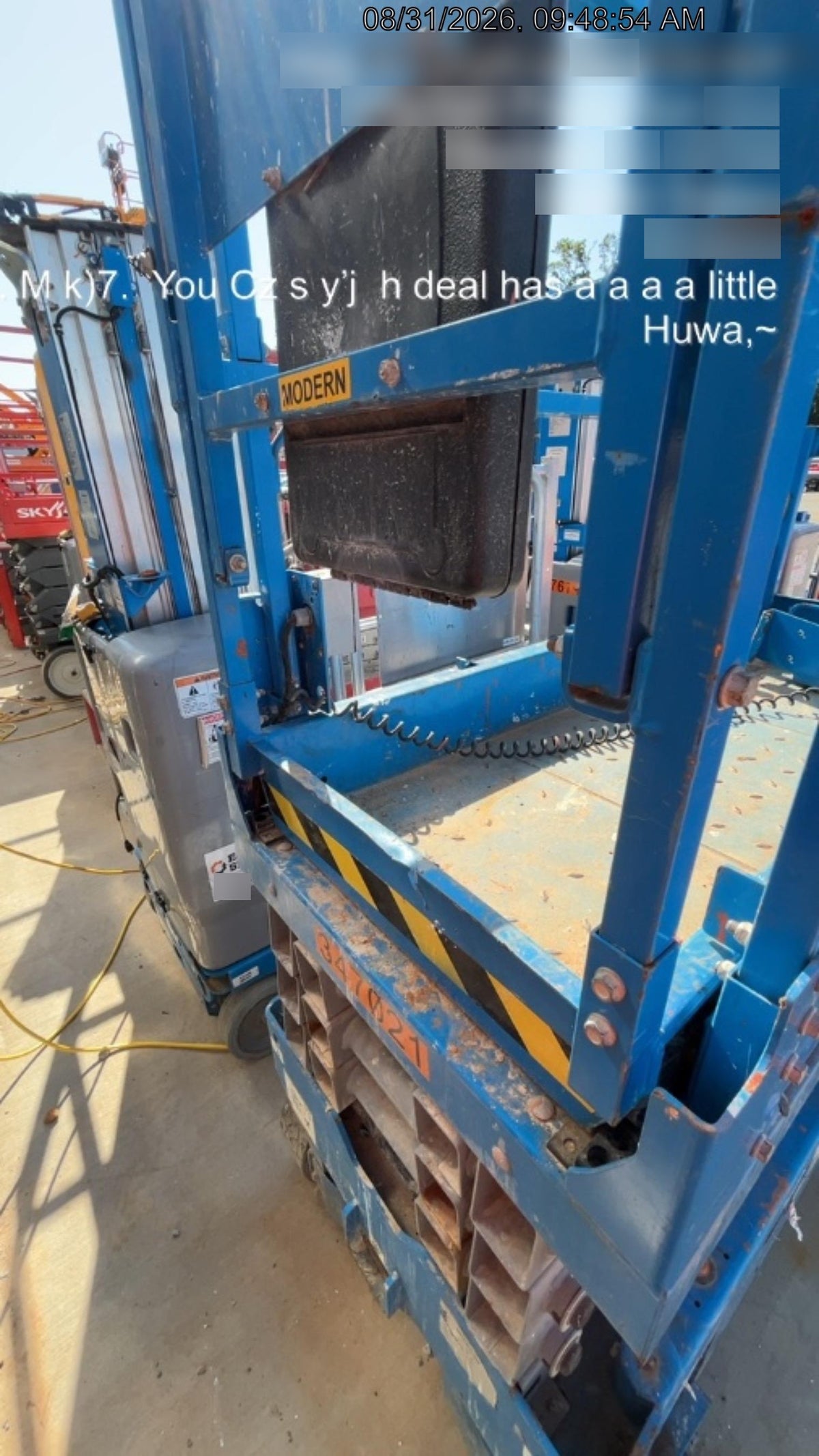 2020 Genie GS-1930 Solid Non Marking Tires, Beacon, Folding rails with half height swing gate