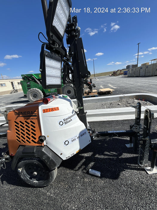 2023 Generac MLT2 Diesel, Flex Switch 120V Input, Powerzone Controller, 
(4) 320W LED Lights, 4kW Generator, 39.9 Gal Fuel Tank, 2" Ball, T3