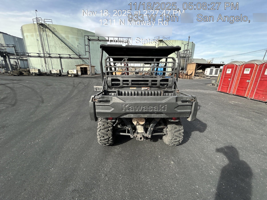 2019 Kawasaki Mule PRO-DXT Standard Options, Backup Alarm, Beacon, Plastic Hard Top, Poly Windshield, Horn Kit