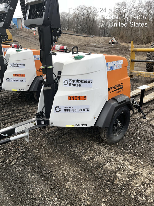 2023 Generac MLT2 Diesel, Flex Switch 120V Input, Powerzone Controller, (4) 320W LED Lights, 4kW Generator, 39.9 Gal Fuel Tank, 2" Ball, T3