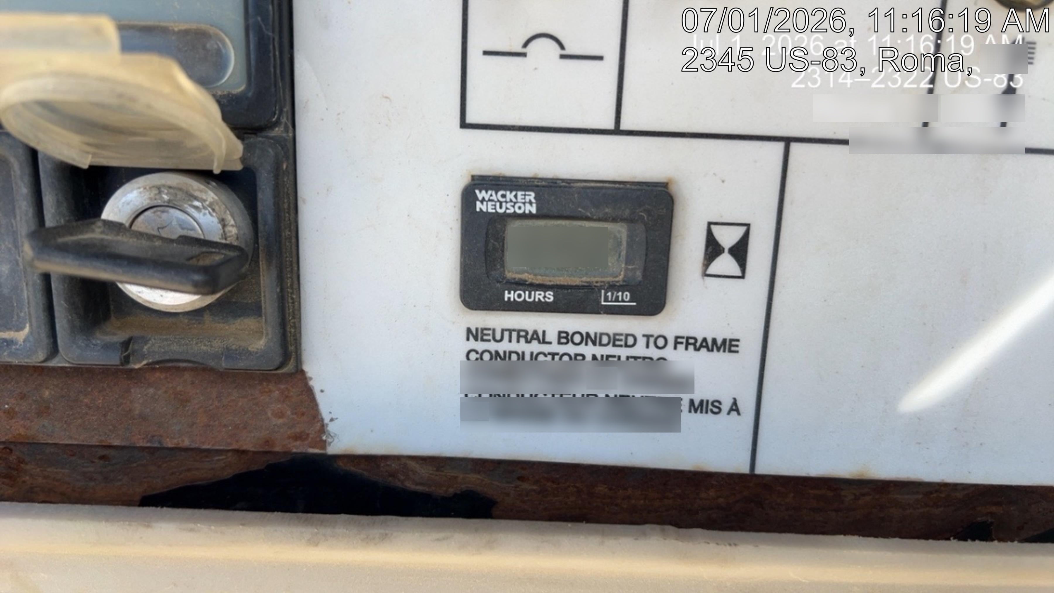 2019 Wacker Neuson LTV6L-MH Mobile Light Tower w/Fuel Level Sensor Installed