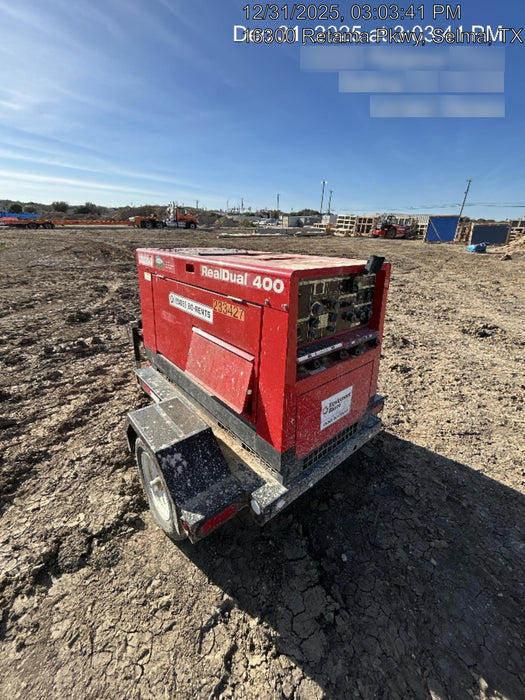 2022 Shindaiwa DGW400MDL Kubota D902 Engine, 23 HP, Dual Op Welder, Wire, Arc, Droop Stick, Tig, and CC Stick Functionality, Simulphase, 3 Phase and 1 Phase Gen Output, Single Axle NB Trlr, Slr Trckl Chrg 12V 12W, Fire Ext