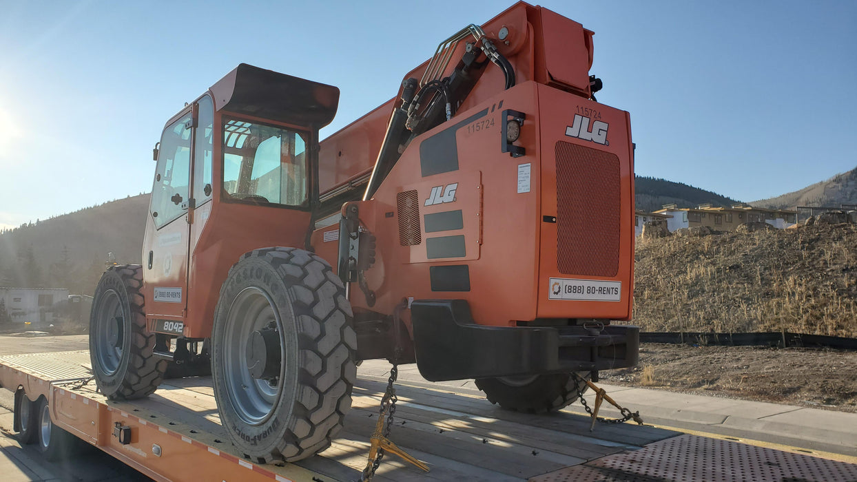 2020 Skytrak 8042 74 Hp, Cab-Heat ONLY, FF Tires, Work Lights, Beacon, Aux Hydraulics, Back up Alarm, Lifting Eye, ES Decals