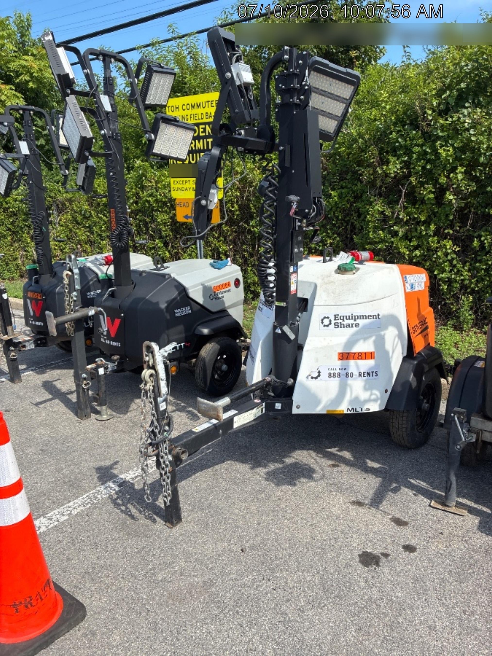 2023 Generac MLT2 Diesel, Flex Switch 120V Input, Powerzone Controller, 
(4) 320W LED Lights, 4kW Generator, 39.9 Gal Fuel Tank, 2" Ball, T3