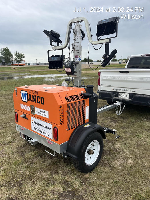 2024 Wanco WLTT-4MM4K Diesel, Deep Sea Controller, Shore Power Plug, Auto Start, (4) 350W LED Floodlights, 4kW Generator, 60 Gal Fuel Tank, 2" Ball, T3