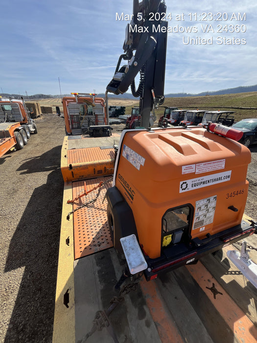 2023 Generac MLT2 Diesel, Flex Switch 120V Input, Powerzone Controller, 
(4) 320W LED Lights, 4kW Generator, 39.9 Gal Fuel Tank, 2" Ball, T3