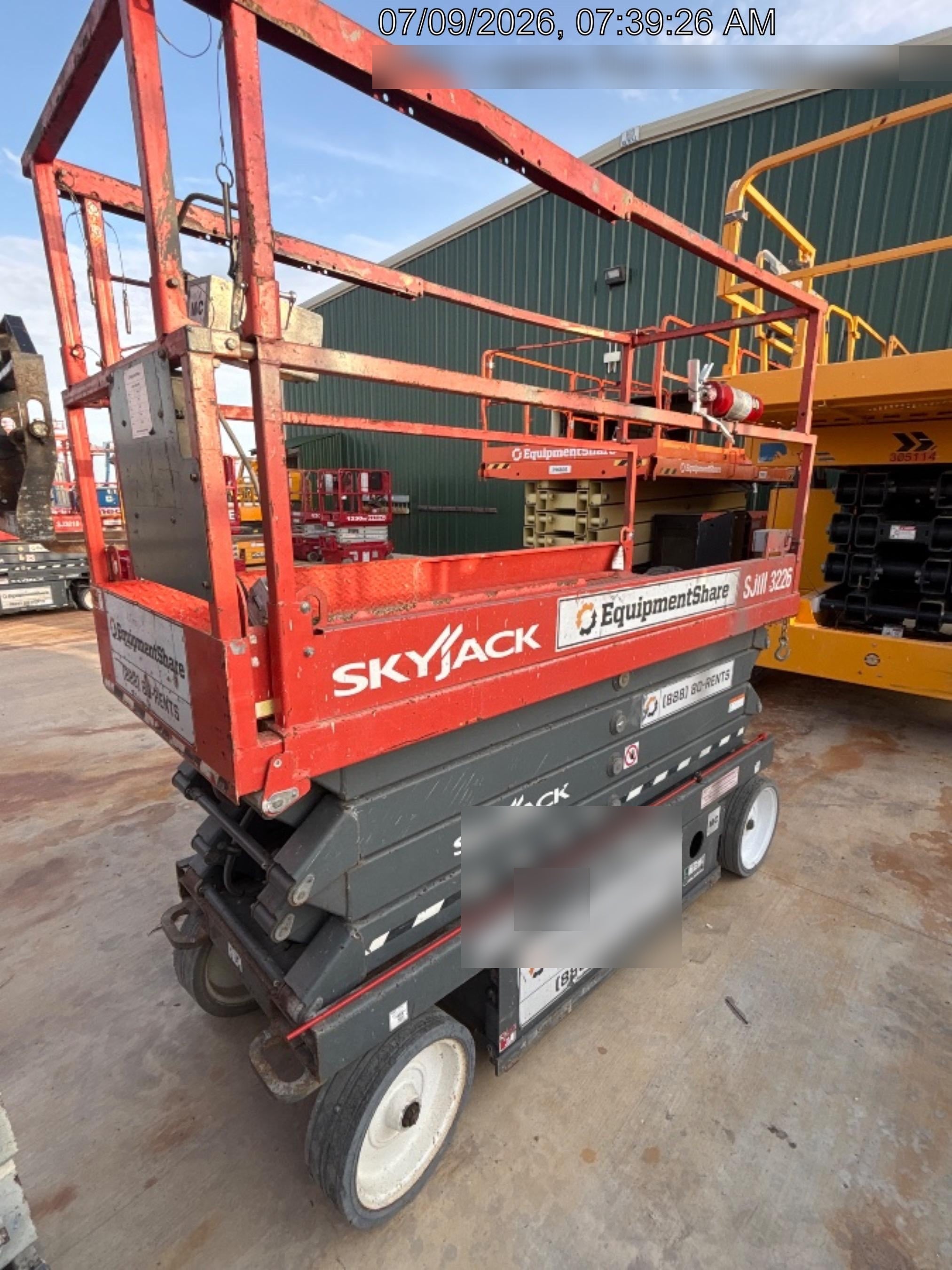 2019 Skyjack SJIII-3226 Standard Options, Trojan Batteries