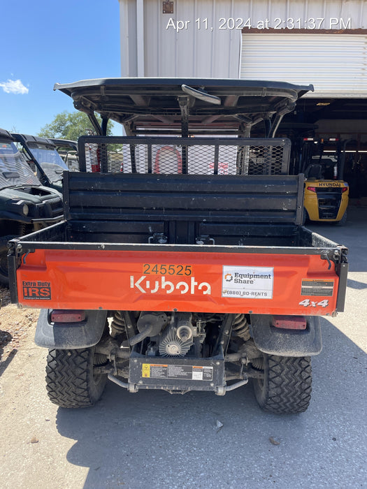 2022 Kubota RTV-X1140W-H Plastic Canopy, Windshield Acrylic Clear, LED Strobe Light, Wire Harness Kit, Back up Alarm