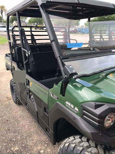 Kawasaki Mule PRO-DXT Standard Options, Backup Alarm, Beacon, Plastic Hard Top, Poly Windshield, Horn Kit