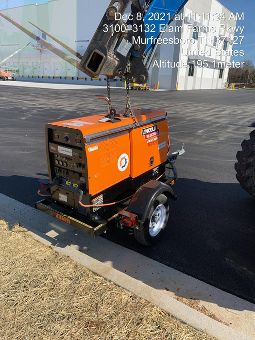 2021 Lincoln Electric Vantage 322 Vantage 322 Ready Pak 3 w/ Decals, ORANGE (includes trailer, cable rack, fender light kit) NO Telematics