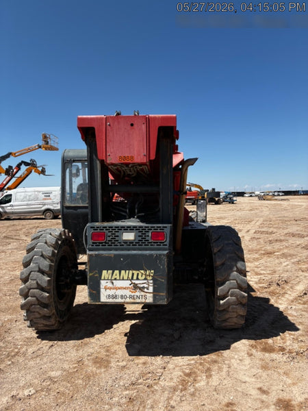 2018 Manitou MTA10055 Manitou MTA 10055 w/Open ROPS, Work Lights/Strobe, Aux Hyd, Solid Tires, Lift Hook, 66" Carriage, 60" Forks