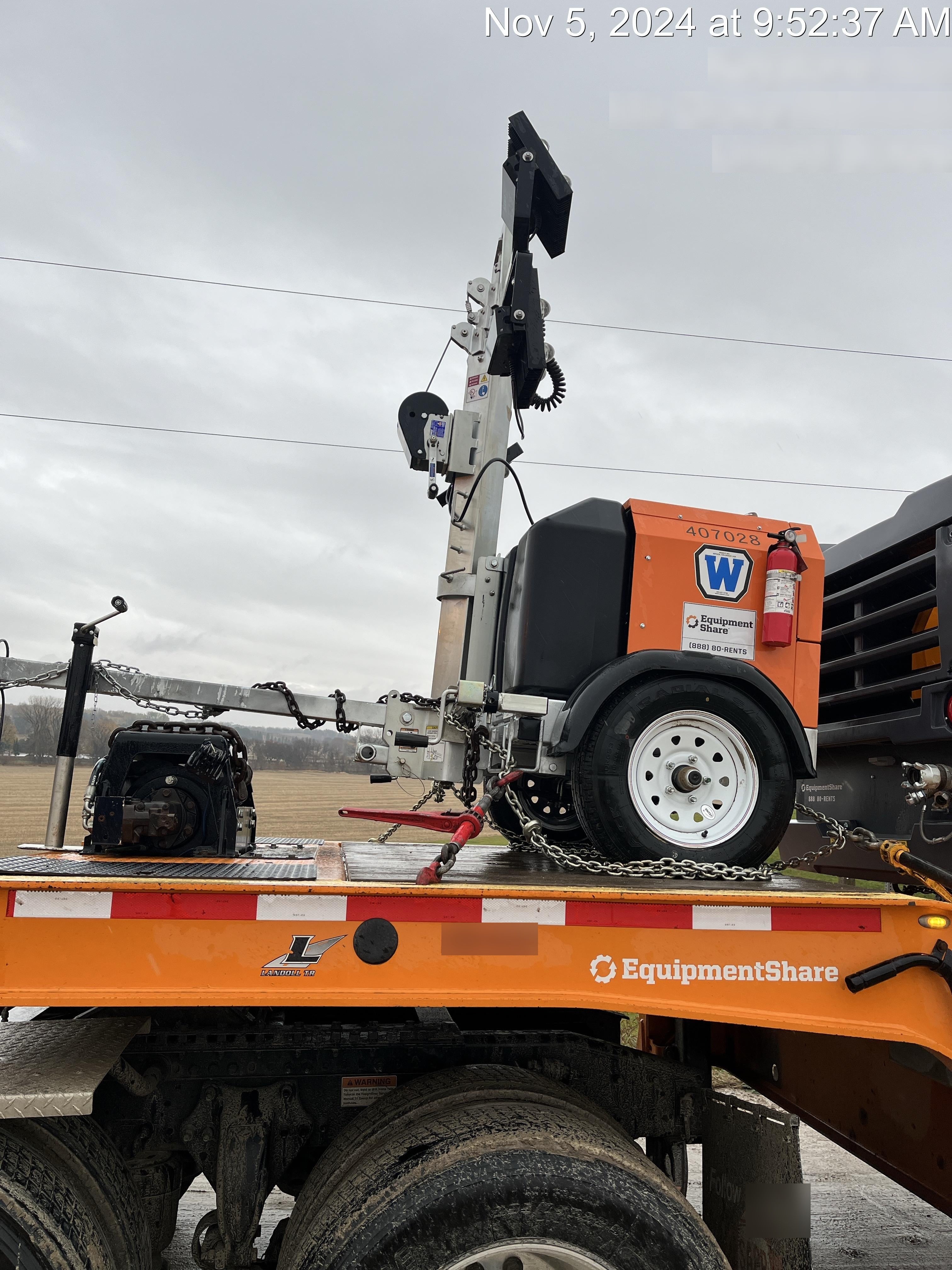 2024 Wanco WLTT-4MM4K Diesel, Deep Sea Controller, Shore Power Plug, Auto Start, (4) 350W LED Floodlights, 4kW Generator, 60 Gal Fuel Tank, 2" Ball, T3