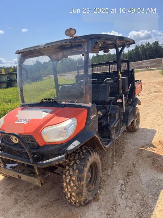 2021 Kubota RTV-X1140W-H Plastic Canopy, Windshield Acrylic Clear, LED Strobe Light, Wire Harness Kit, Back up Alarm