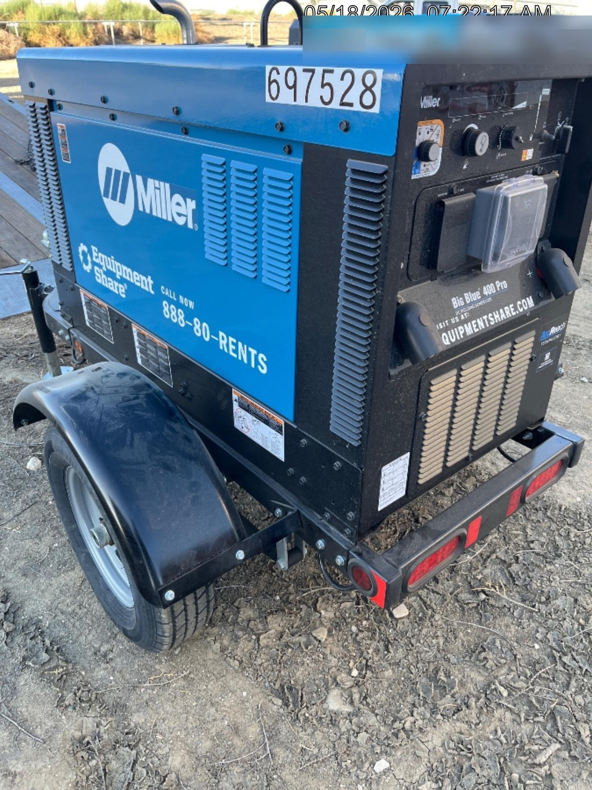 2026 MILLER ELECTRIC BIG BLUE 400
