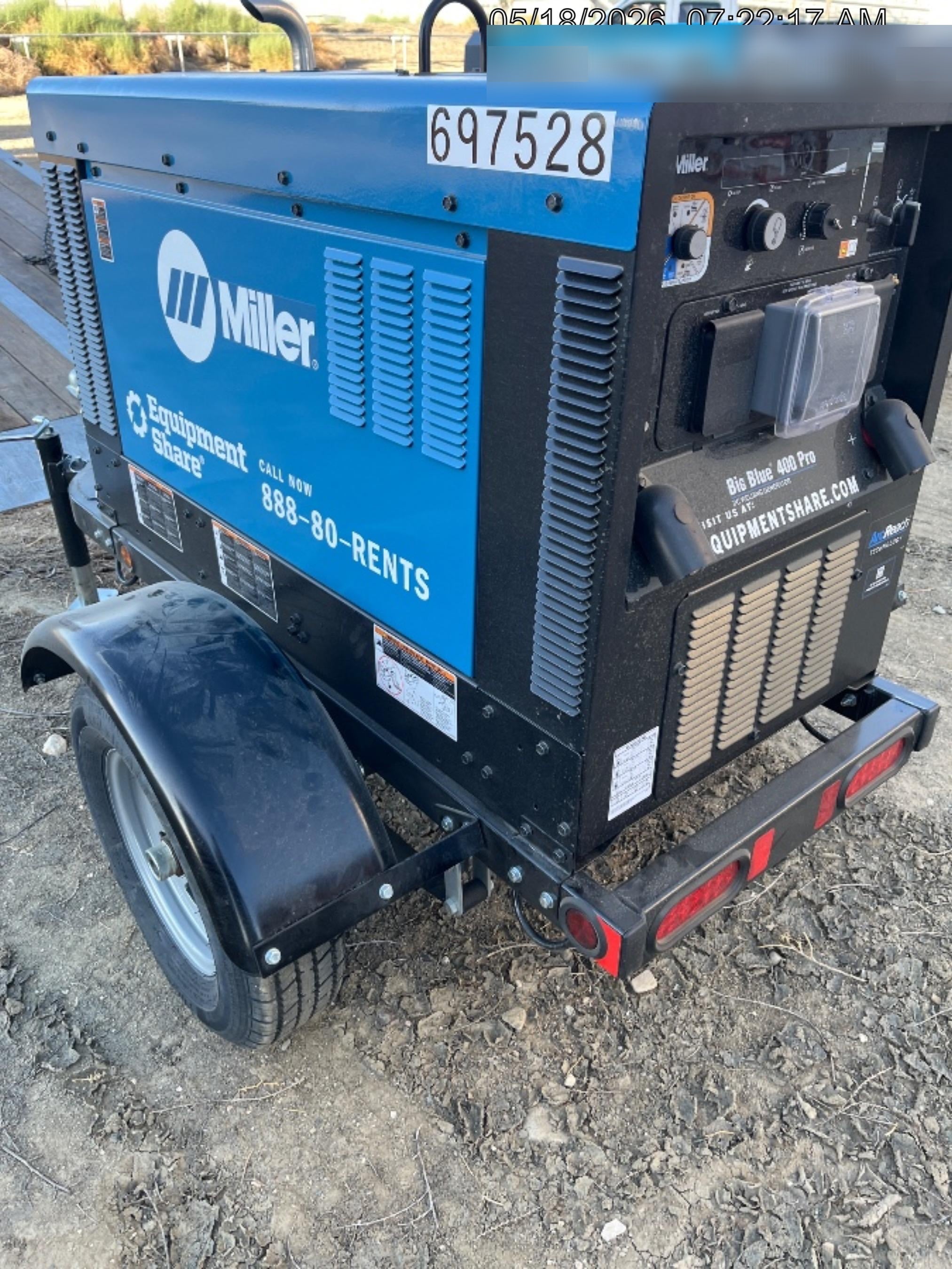 2026 MILLER ELECTRIC BIG BLUE 400